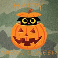Happy Meow-O-Ween Halloween Legacy Tie Dye Trucker Hat