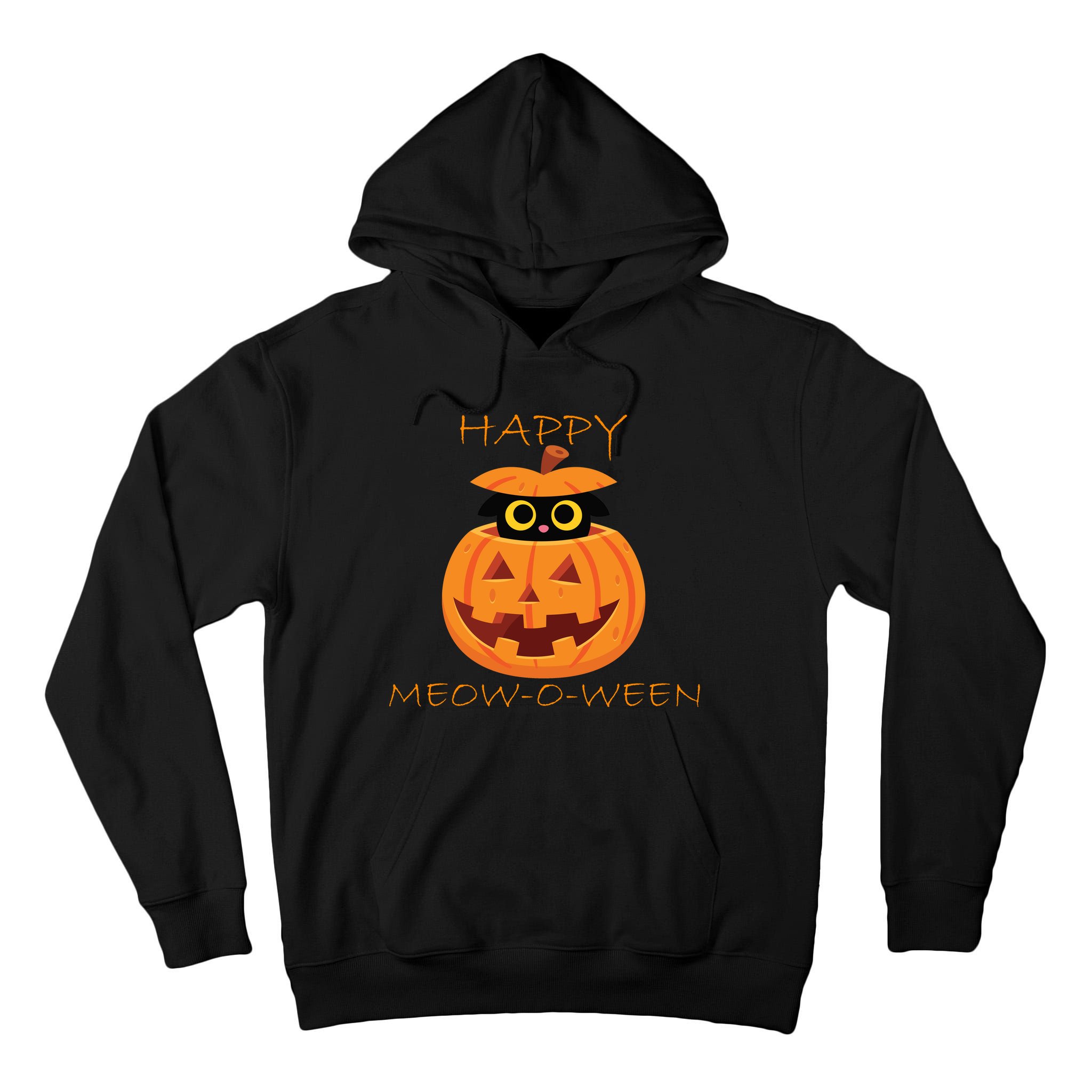 Happy Meow-O-Ween Halloween Tall Hoodie