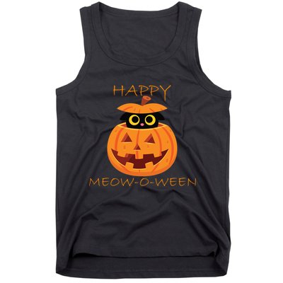 Happy Meow-O-Ween Halloween Tank Top