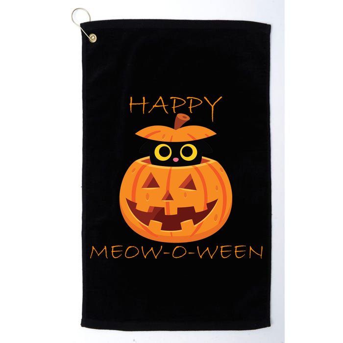 Happy Meow-O-Ween Halloween Golf Towel