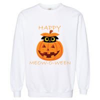 Happy Meow-O-Ween Halloween Garment-Dyed Sweatshirt