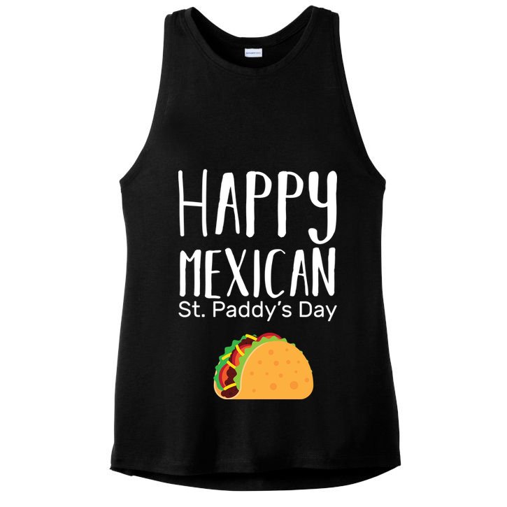 Happy Mexican St. Paddy's Day Ladies PosiCharge Tri-Blend Wicking Tank