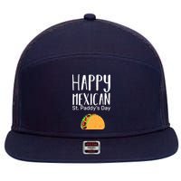 Happy Mexican St. Paddy's Day 7 Panel Mesh Trucker Snapback Hat