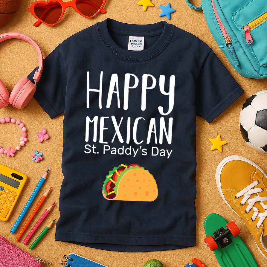 Happy Mexican St. Paddy's Day Kids T-Shirt