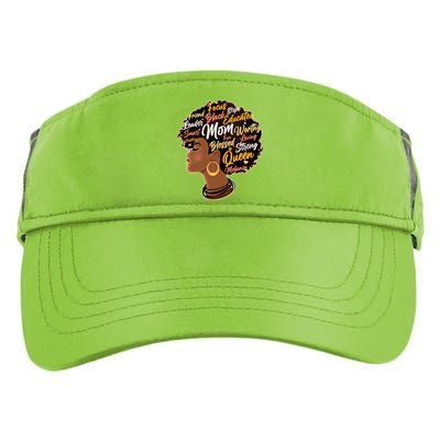 Happy Mother’s Day Mom Queen African American Adult Drive Performance Visor