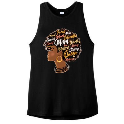 Happy Mother’s Day Mom Queen African American Ladies PosiCharge Tri-Blend Wicking Tank