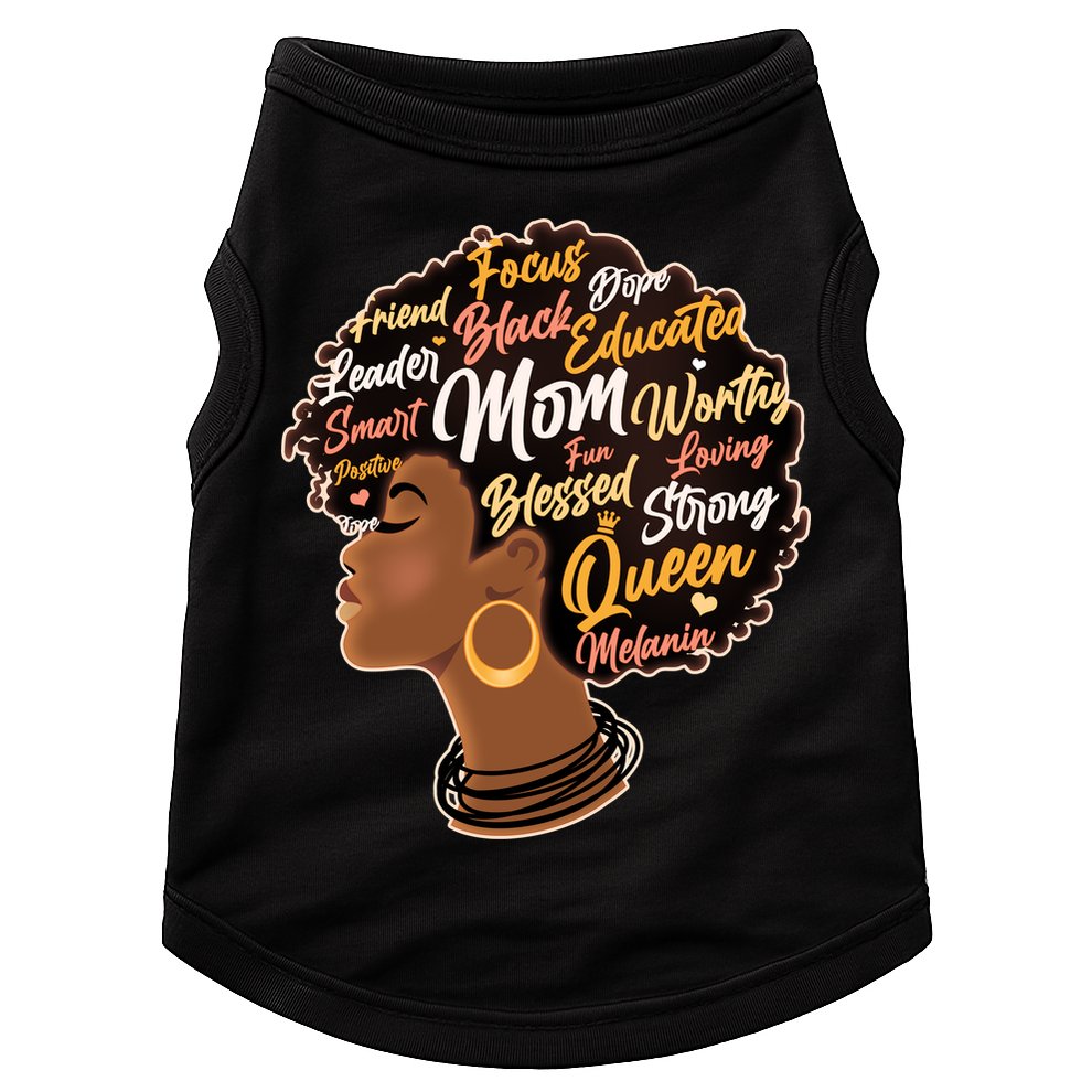 Happy Mother’s Day Mom Queen African American Doggie Tank