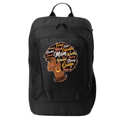 Happy Mother’s Day Mom Queen African American City Backpack