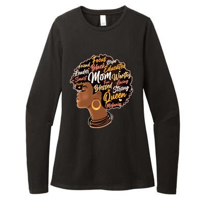 Happy Mother’s Day Mom Queen African American Womens CVC Long Sleeve Shirt