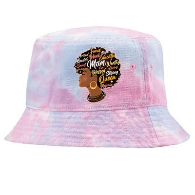 Happy Mother’s Day Mom Queen African American Tie-Dyed Bucket Hat