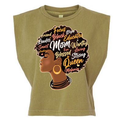 Happy Mother’s Day Mom Queen African American Garment-Dyed Women's Muscle Tee