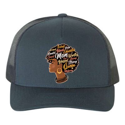 Happy Mother’s Day Mom Queen African American Yupoong Adult 5-Panel Trucker Hat