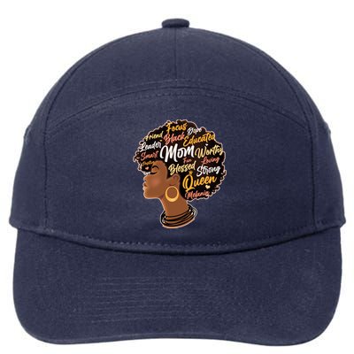 Happy Mother’s Day Mom Queen African American 7-Panel Snapback Hat