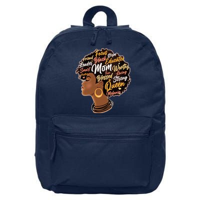 Happy Mother’s Day Mom Queen African American 16 in Basic Backpack