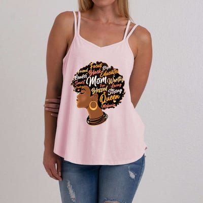 Happy Mother’s Day Mom Queen African American Women's Strappy Tank