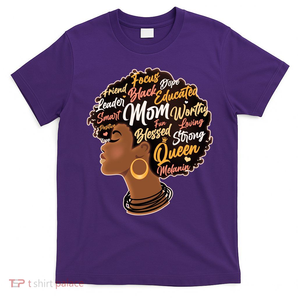 Happy Mother’s Day Mom Queen African American T-Shirt