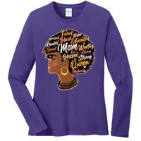 Happy Mother’s Day Mom Queen African American Ladies Long Sleeve Shirt