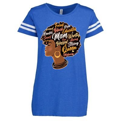 Happy Mother’s Day Mom Queen African American Enza Ladies Jersey Football T-Shirt