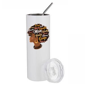 Happy Mother’s Day Mom Queen African American Stainless Steel Tumbler