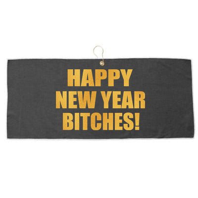 Happy New Year Bitches Large Microfiber Waffle Golf Towel