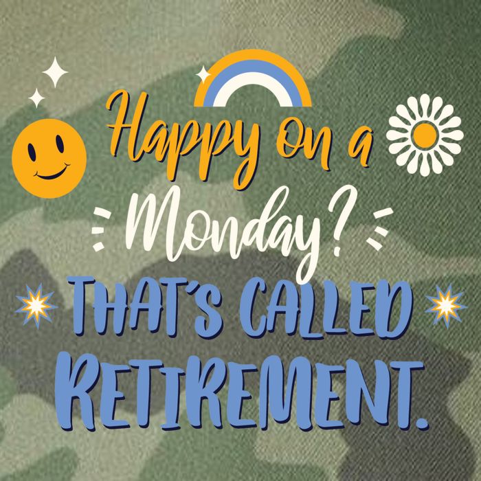 Happy On A Monday That's Called Retirement Legacy Tie Dye Trucker Hat