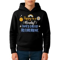 Happy On A Monday That's Called Retirement Kids Hoodie