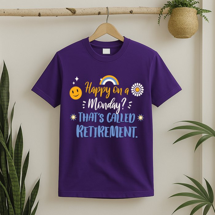 Happy On A Monday That's Called Retirement T-Shirt