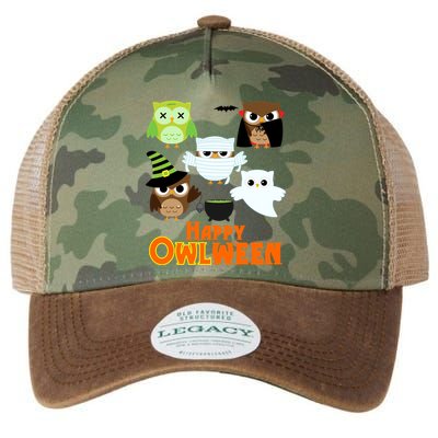 Happy OWLween Halloween Cute Legacy Tie Dye Trucker Hat