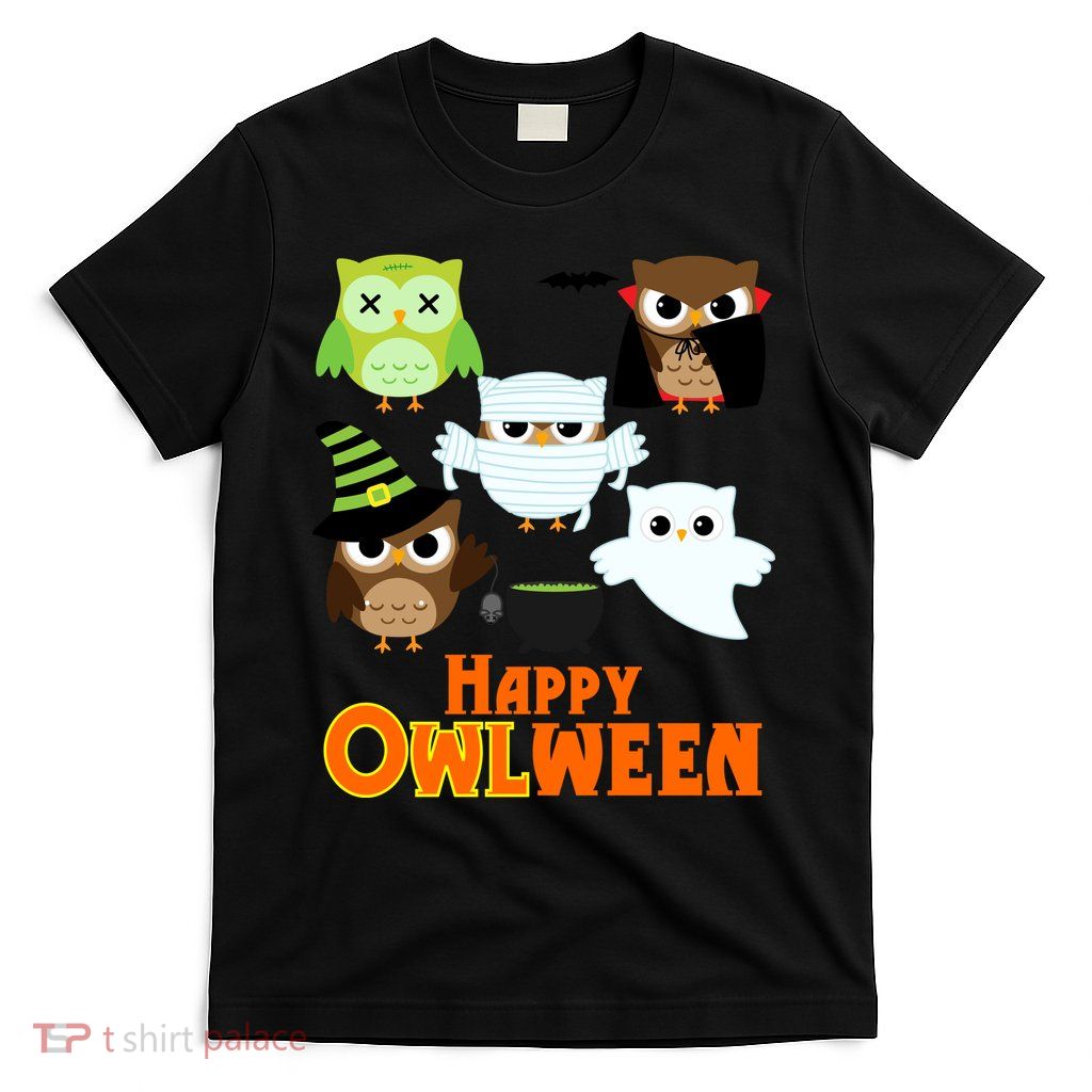 Happy OWLween Halloween Cute T-Shirt