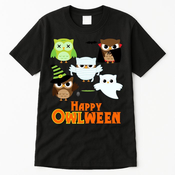 Happy OWLween Halloween Cute Tall T-Shirt