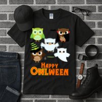 Happy OWLween Halloween Cute Tall T-Shirt