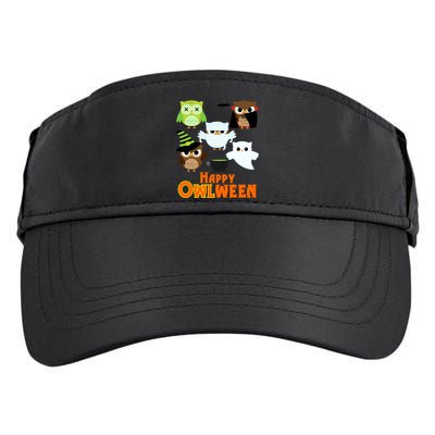 Happy OWLween Halloween Cute Adult Drive Performance Visor