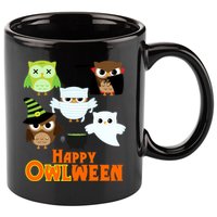 Happy OWLween Halloween Cute 11oz C Handle Ceramic Mug