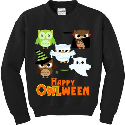 Happy OWLween Halloween Cute Kids Sweatshirt