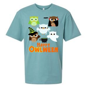 Happy OWLween Halloween Cute Sueded Cloud Jersey T-Shirt