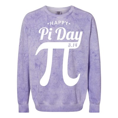 Happy Pi Day 3.14 Colorblast Crewneck Sweatshirt