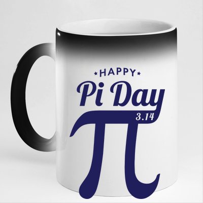 Happy Pi Day 3.14 11oz Black Color Changing Mug