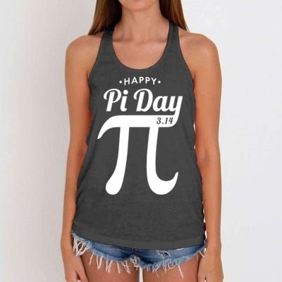 Happy Pi Day 3.14 Women's Knotted Racerback Tank