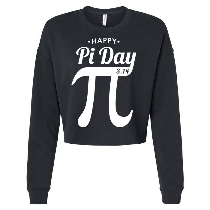 Happy Pi Day 3.14 Cropped Pullover Crew