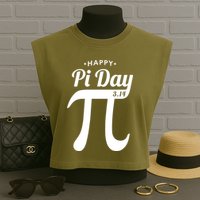 Happy Pi Day 3.14 Garment-Dyed Women's Muscle Tee