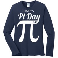 Happy Pi Day 3.14 Ladies Long Sleeve Shirt