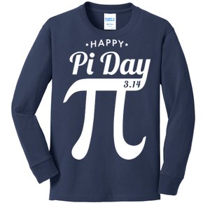 Happy Pi Day 3.14 Kids Long Sleeve Shirt