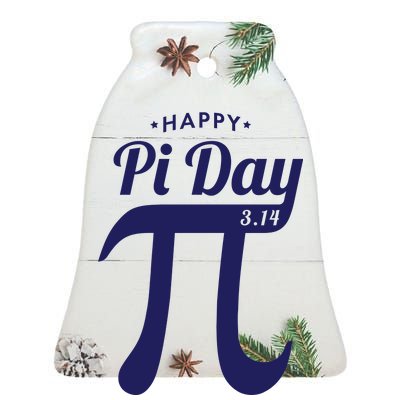 Happy Pi Day 3.14 Ceramic Bell Ornament