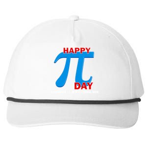 Happy Pi Day Celebrate Your Irrational Side Snapback Five-Panel Rope Hat