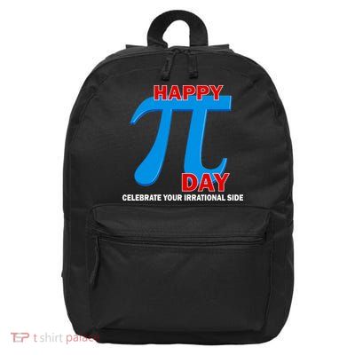 Happy Pi Day Celebrate Your Irrational Side 16 in Basic Backpack
