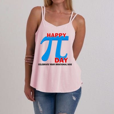 Happy Pi Day Celebrate Your Irrational Side Women's Strappy Tank