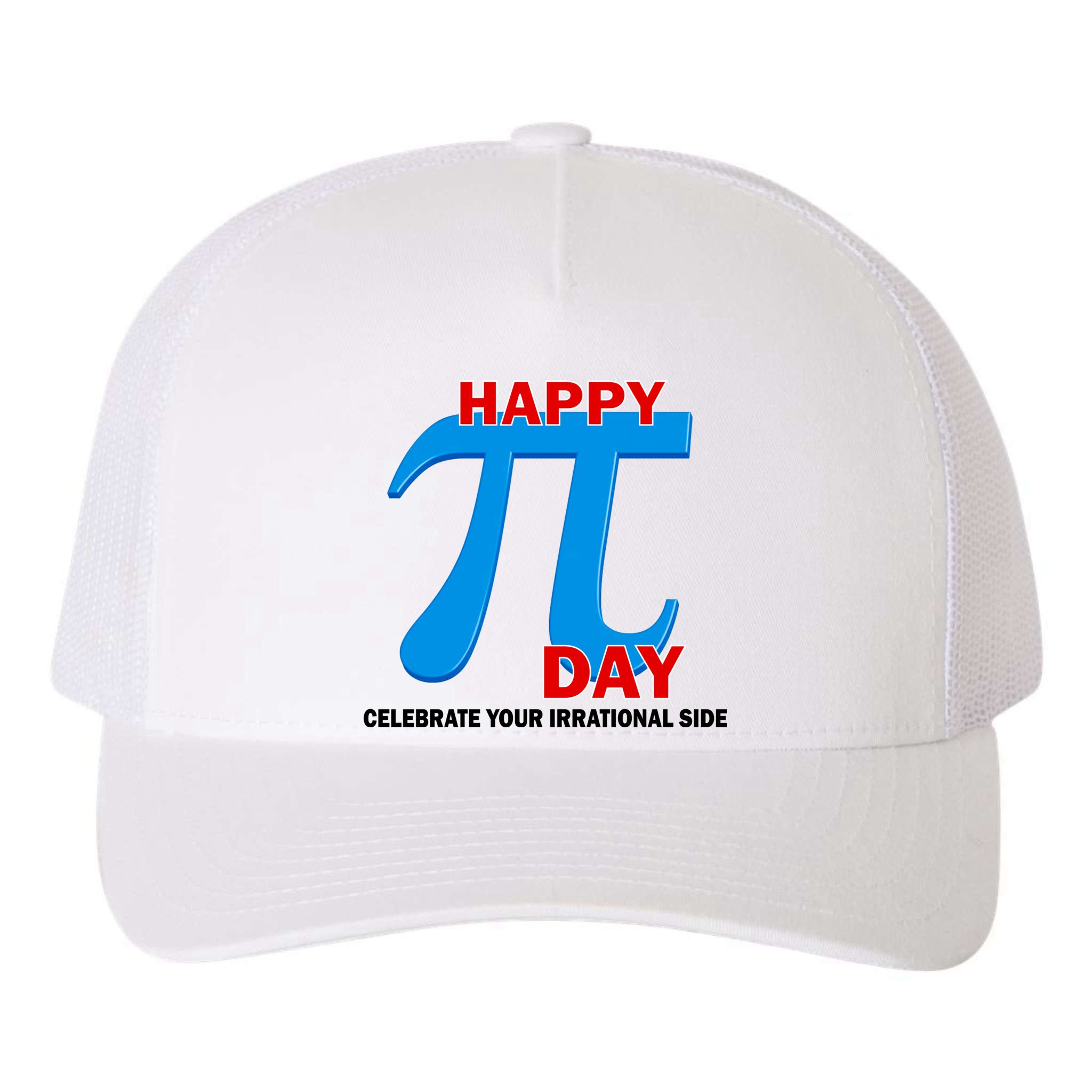 Happy Pi Day Celebrate Your Irrational Side Yupoong Adult 5-Panel Trucker Hat