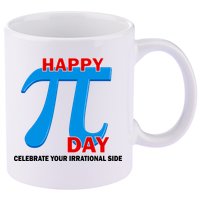 Happy Pi Day Celebrate Your Irrational Side 11oz C Handle Ceramic Mug