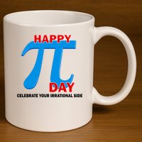 Happy Pi Day Celebrate Your Irrational Side 11oz C Handle Ceramic Mug