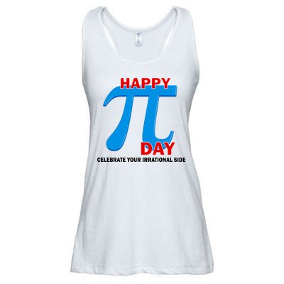 Happy Pi Day Celebrate Your Irrational Side Ladies Essential Flowy Tank